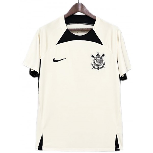 SC Corinthians training jersey soccer uniform men's white sportswear football kit top shirt 2024-2025